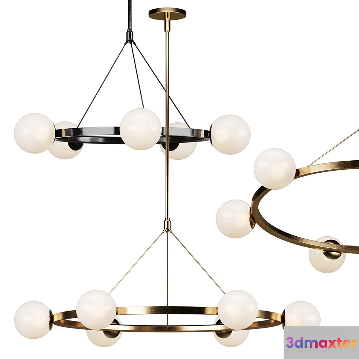 Hayes Chandelier West Elm 3D Max