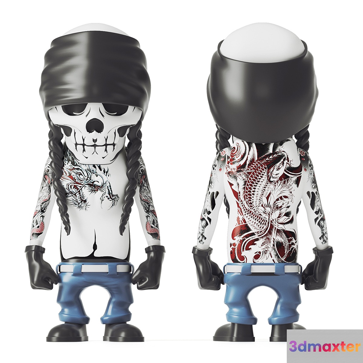 Tattooed skeleton