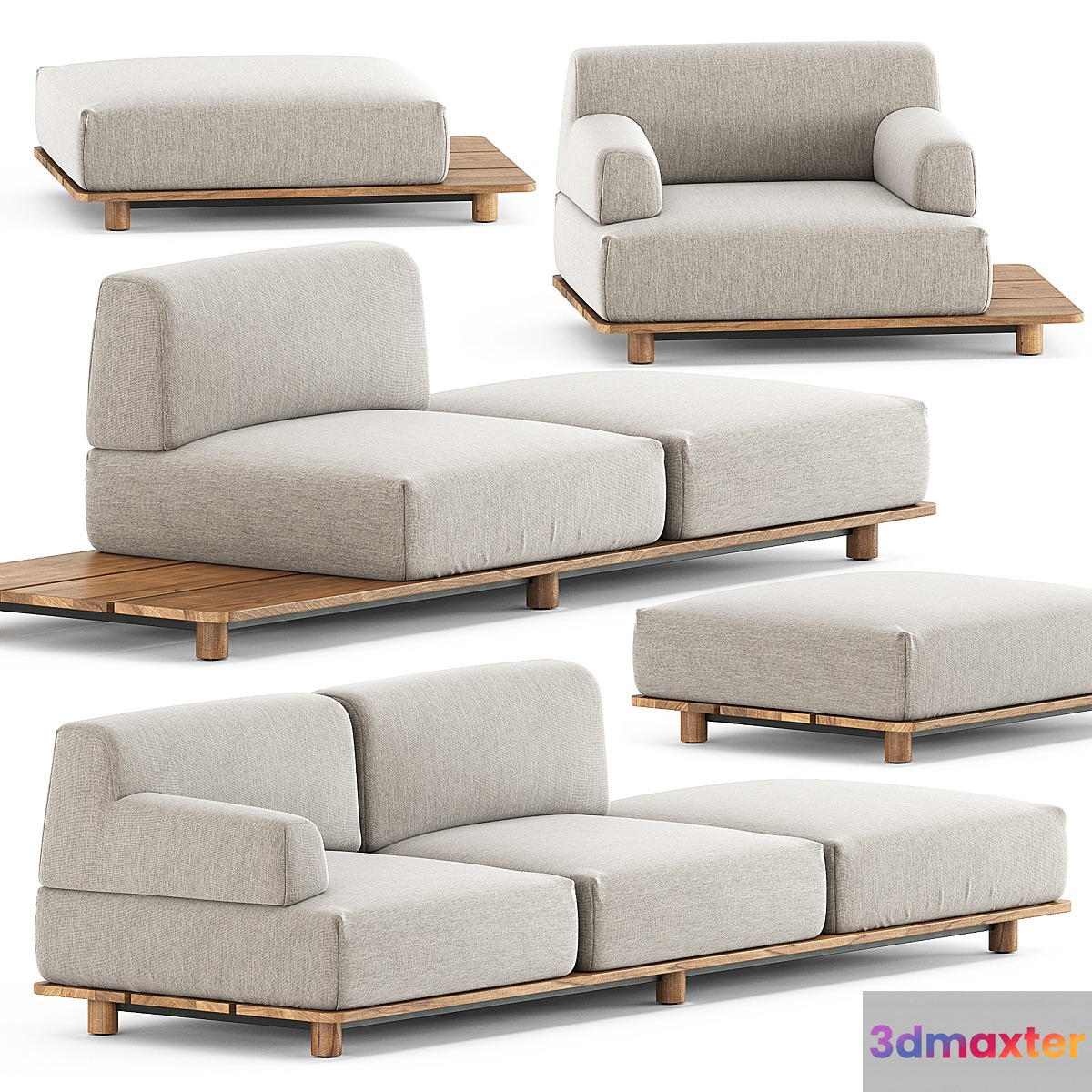 Palco sofa module set 1 by Kristalia - No.2