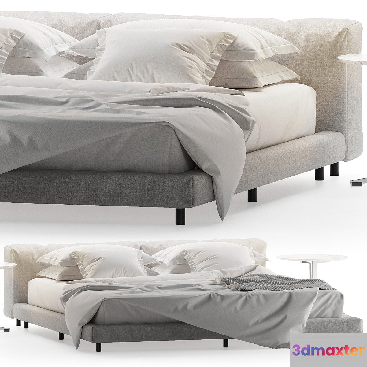 Living divani Softwall bed 3D Max