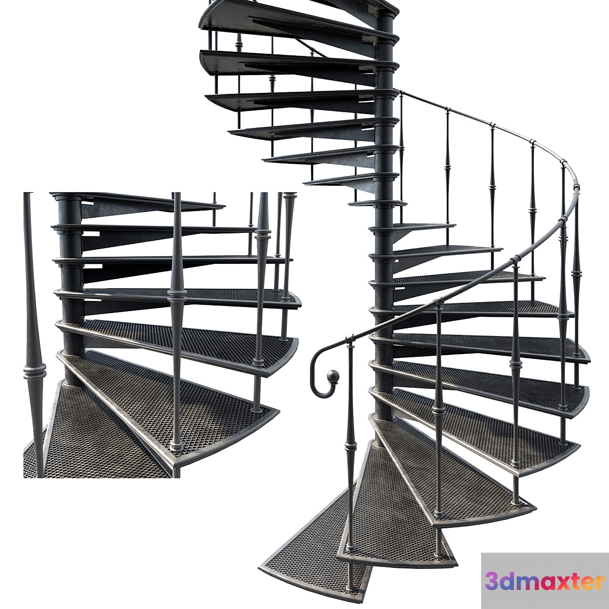 Metal spiral staircase - No.2