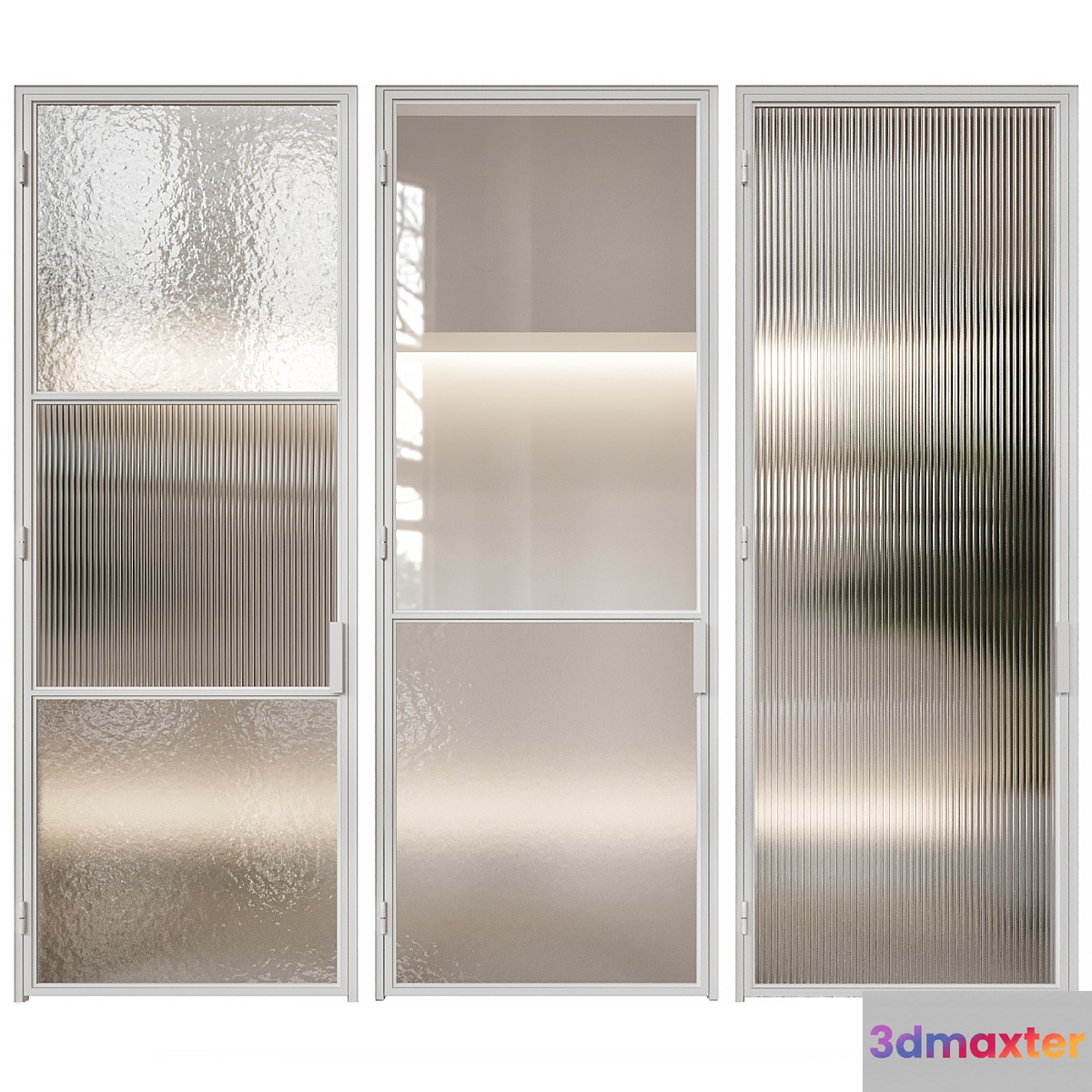White French door