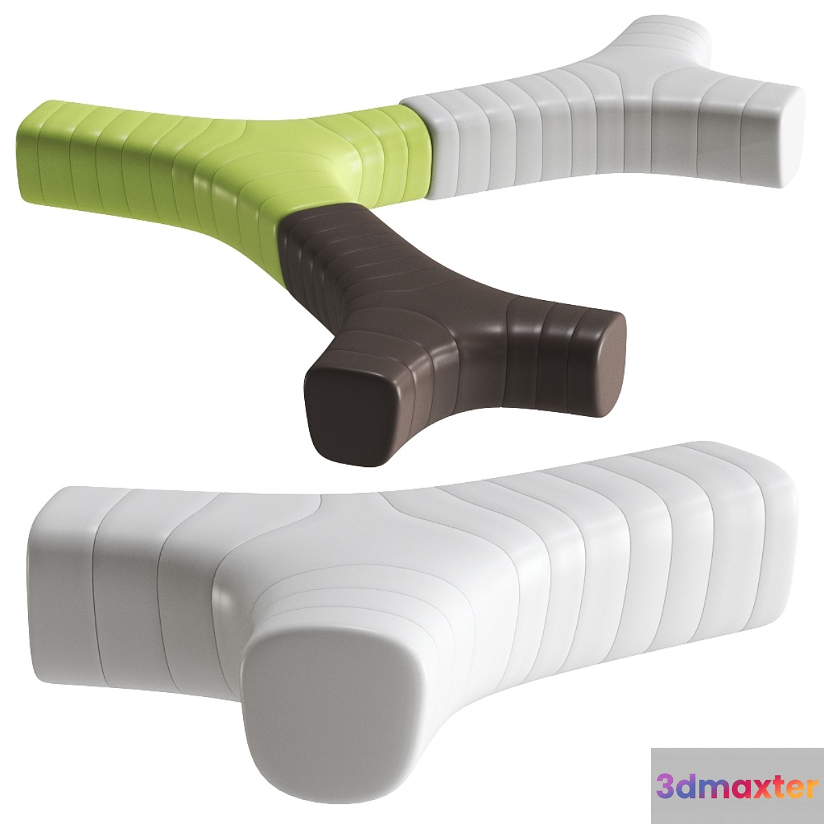 JETLAG Modular polyethylene bench by Plust - No.3