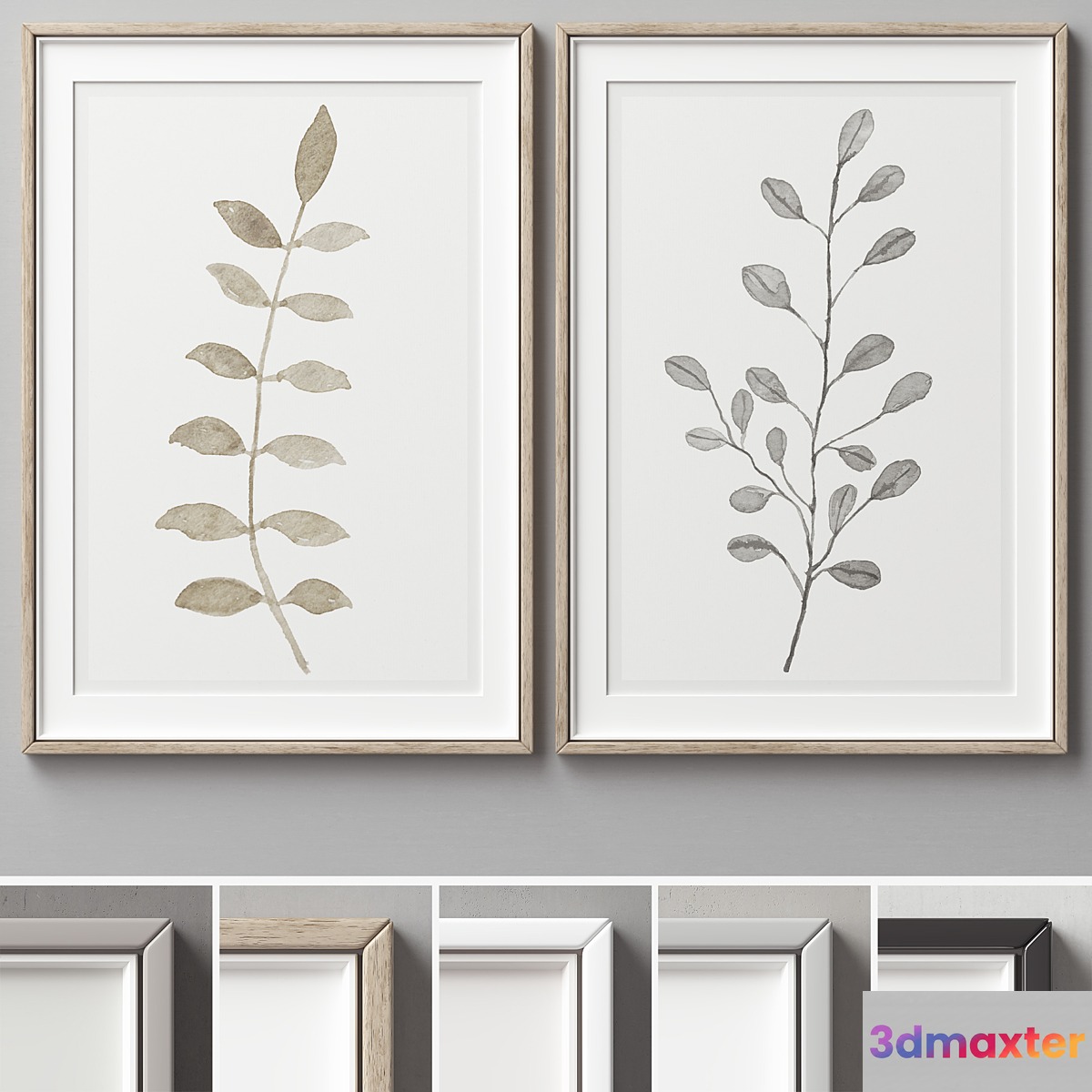 Picture Frames Set -298 3D Max