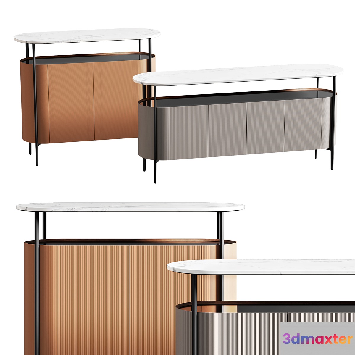Poltrona Frau cabinets collection MI