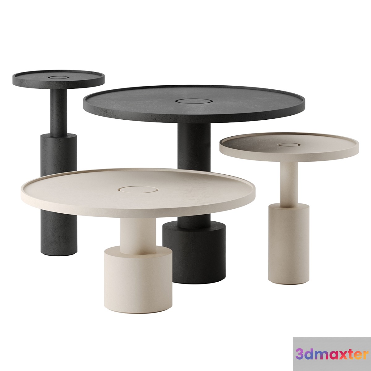 Pilar side tables by Baxter