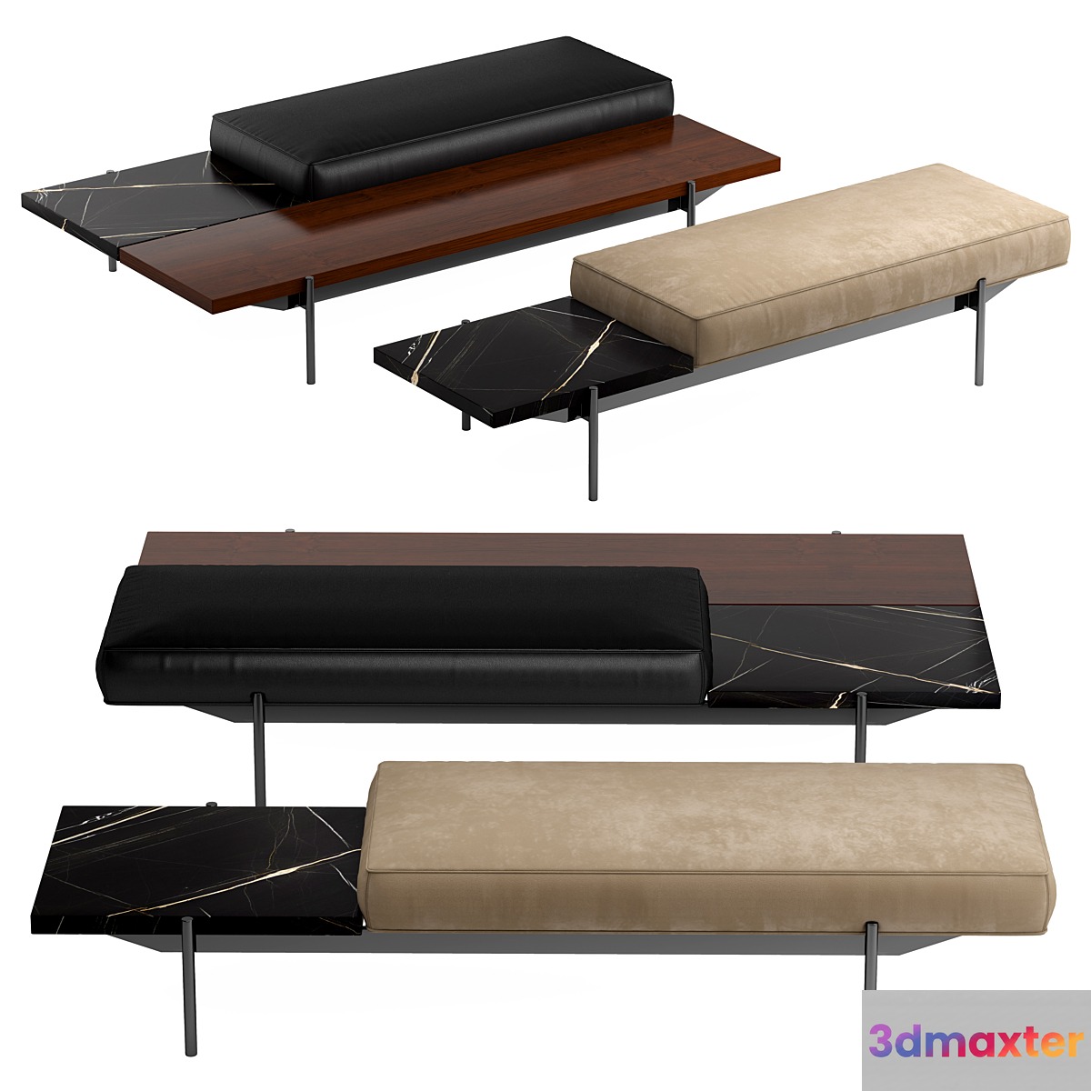 minotti Superquadra pouf 2021 collection