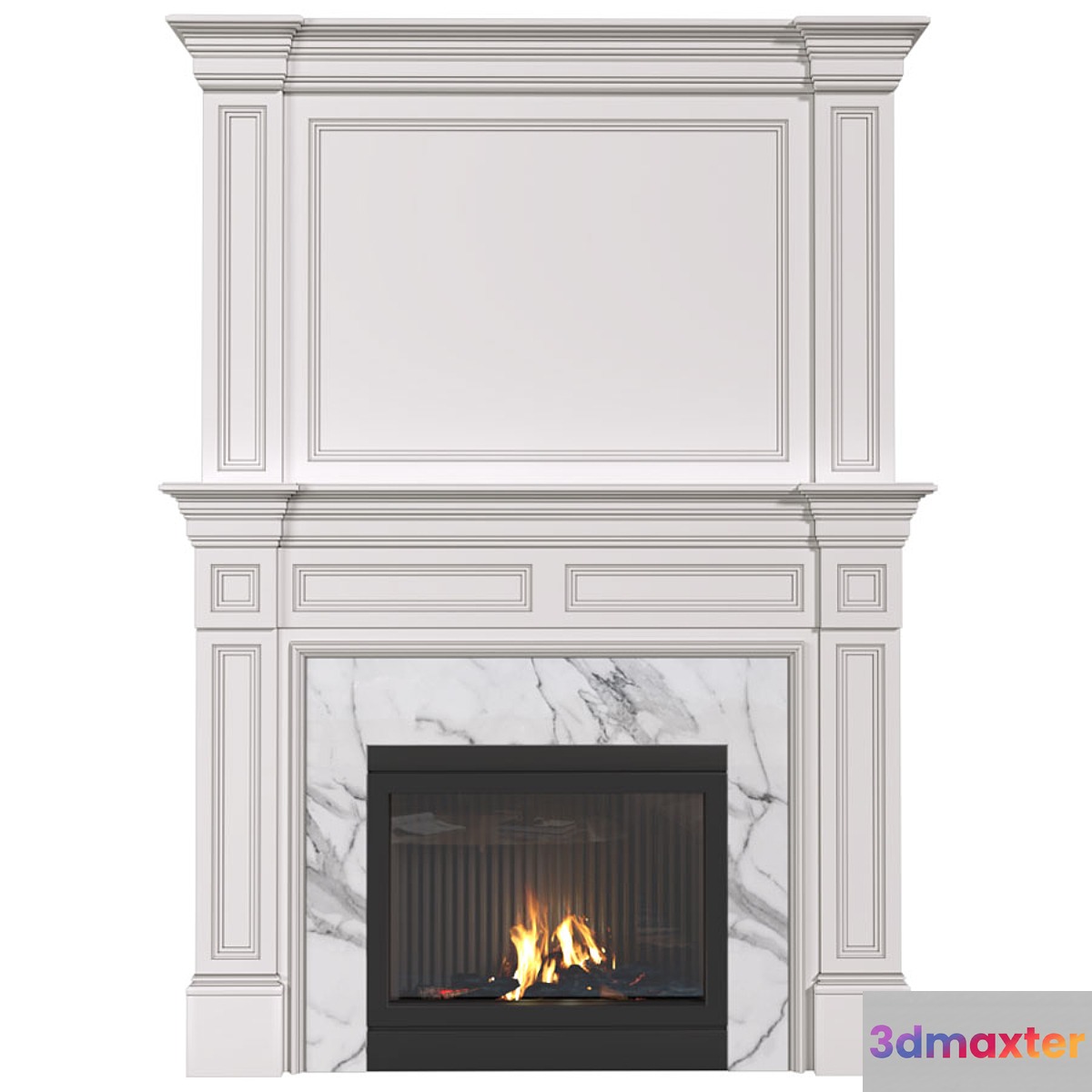 Art Deco style fireplace. Fireplace modern.Сlassic fireplace - No.2