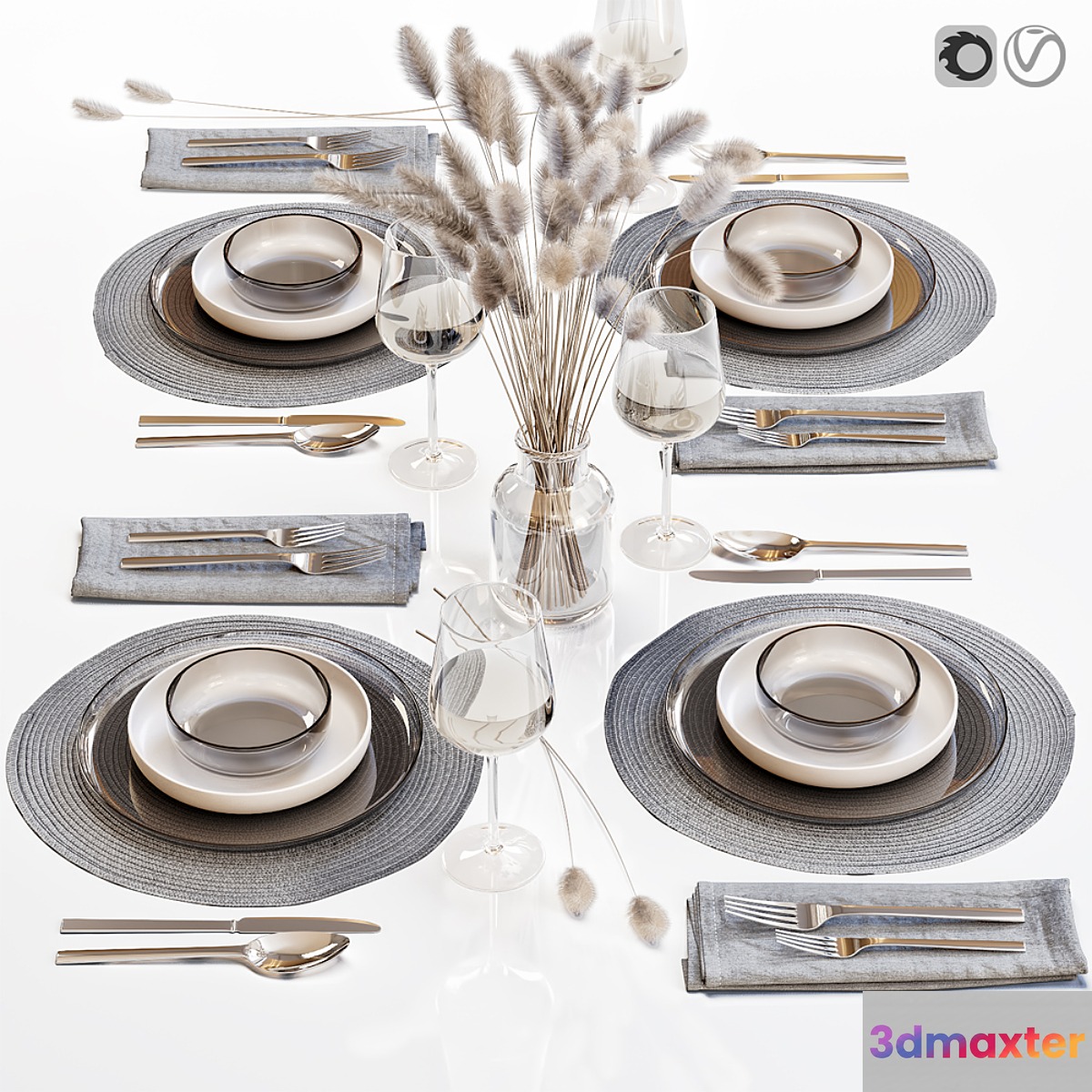 Table setting 35 3D Max