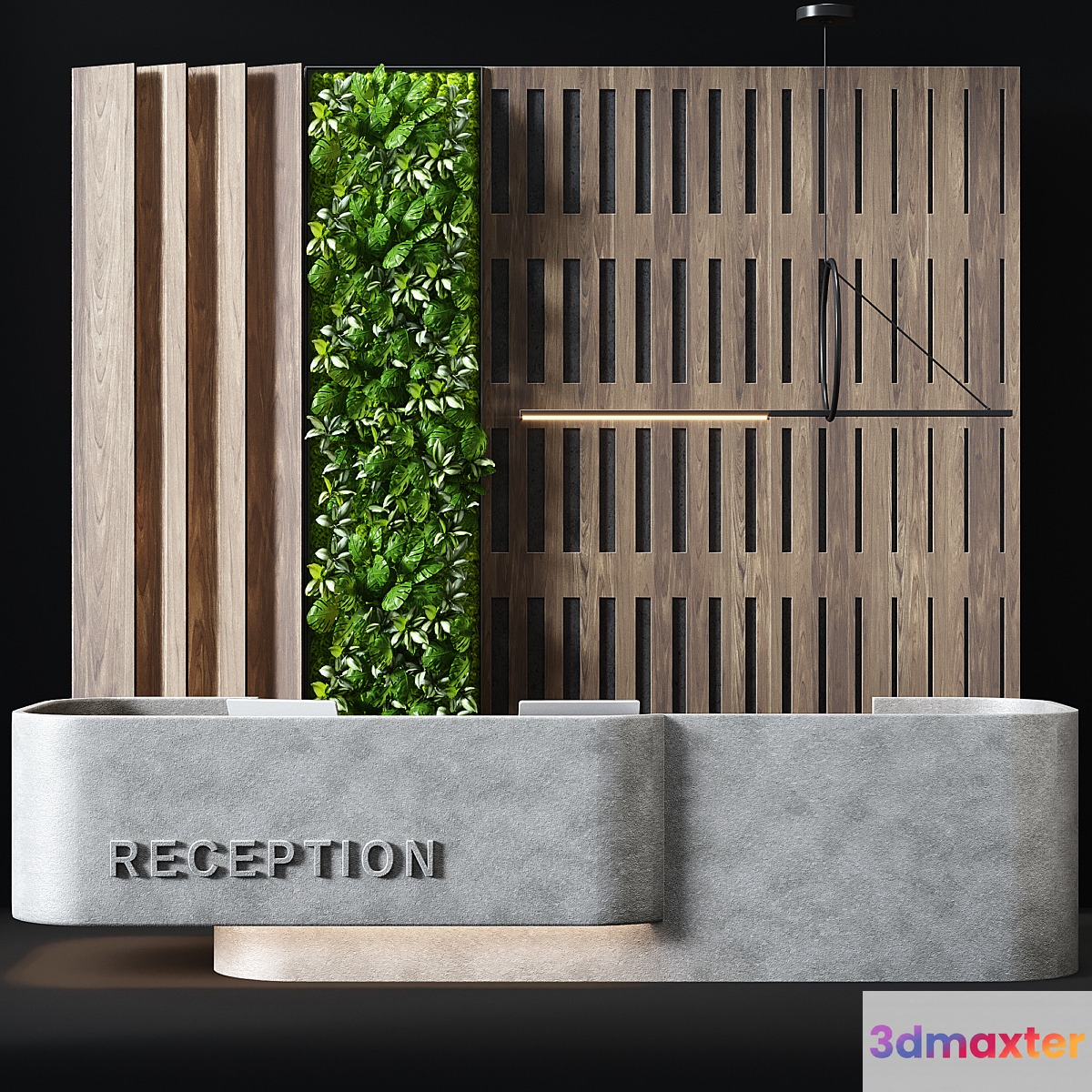 Reception desk 13 3D Max