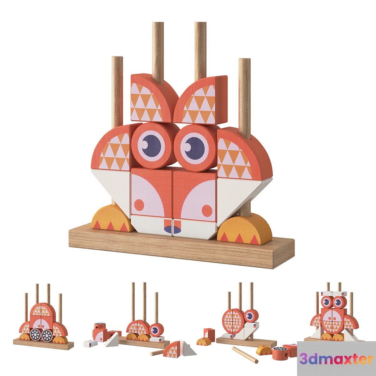 Fox Blocks Set - No.2