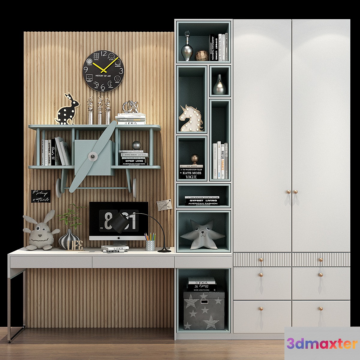 Furniture for a children 0444 3D Max