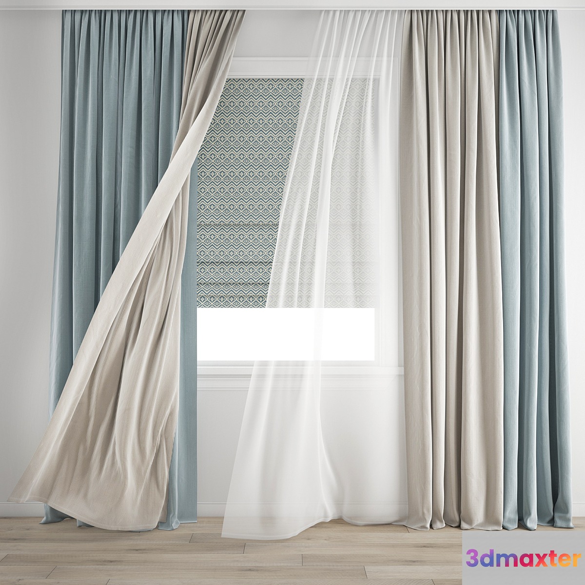 Curtain 346 _ Wind blowing effect 9