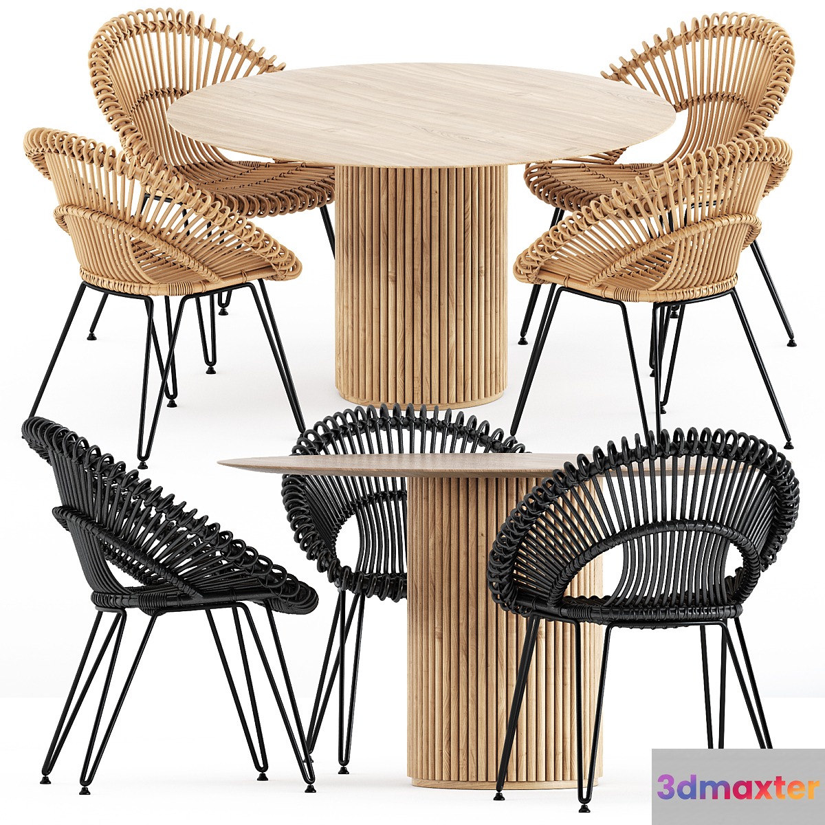 Roxy armchair by janusetcie and Palais Royal table by Asplund