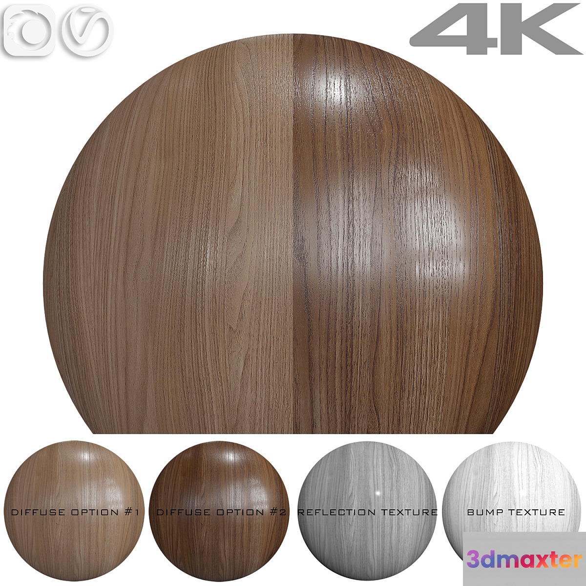 Seamless texture - Walnut - No.4