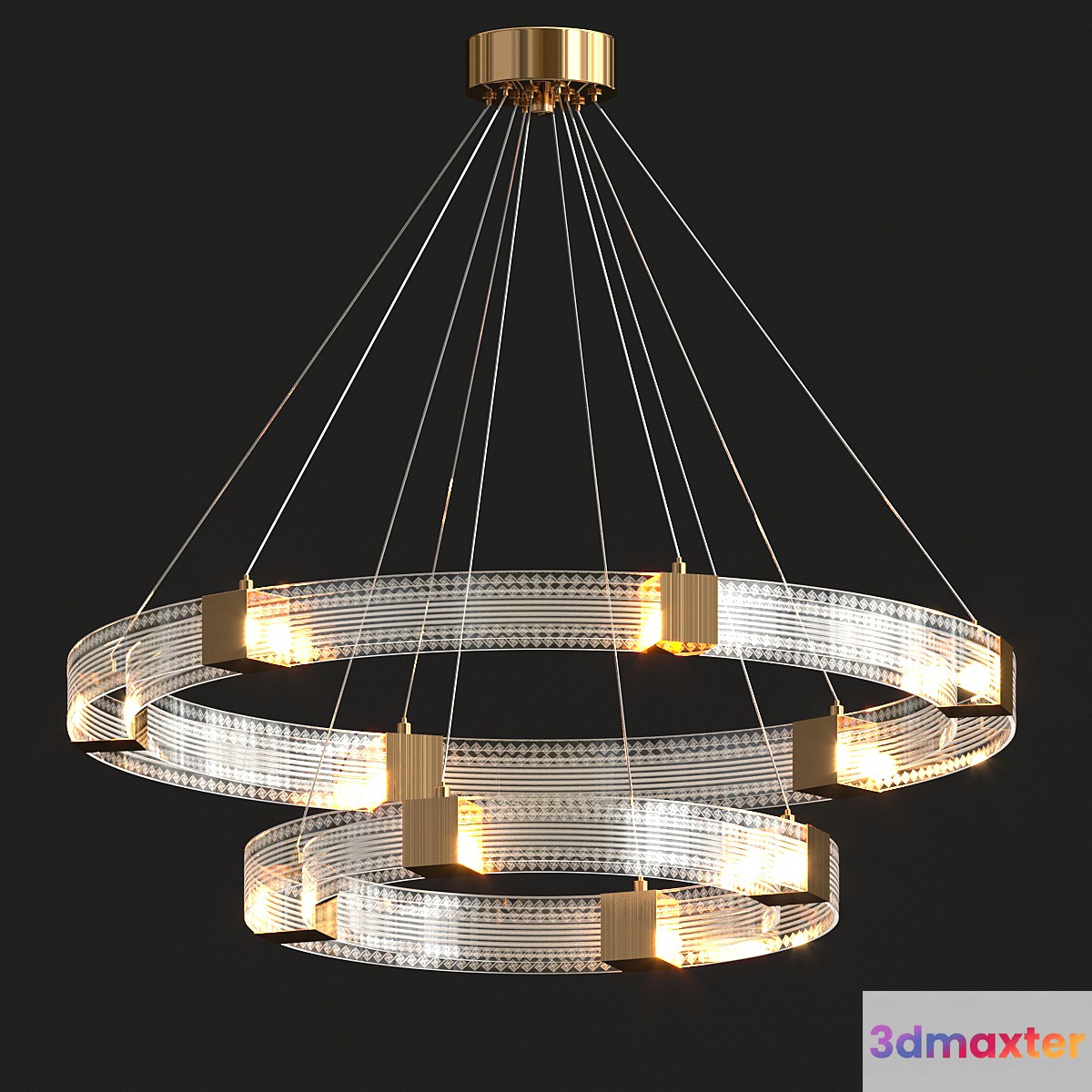 Parallel Ring Led Chandelier