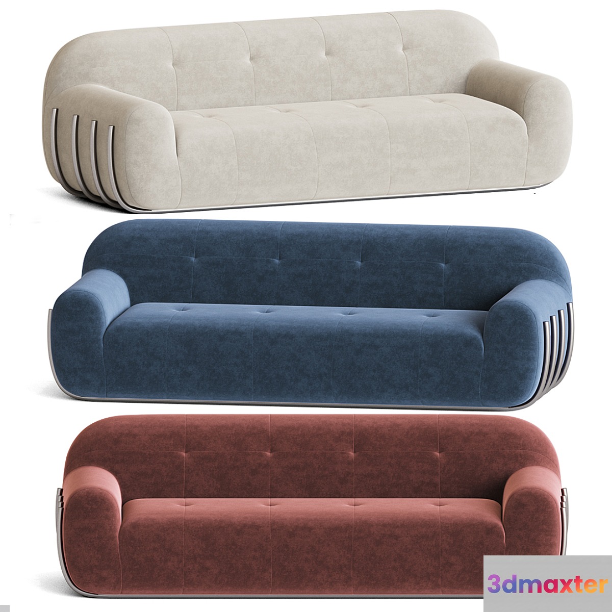 Cbs brace cream boucle sofa