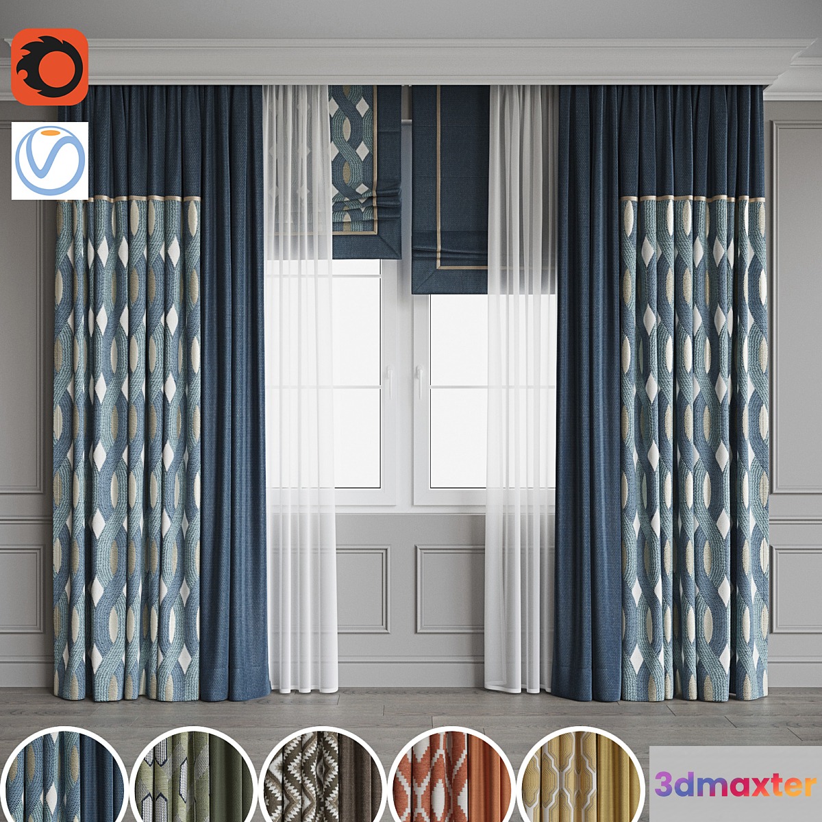 Set of curtains 102 - No.2