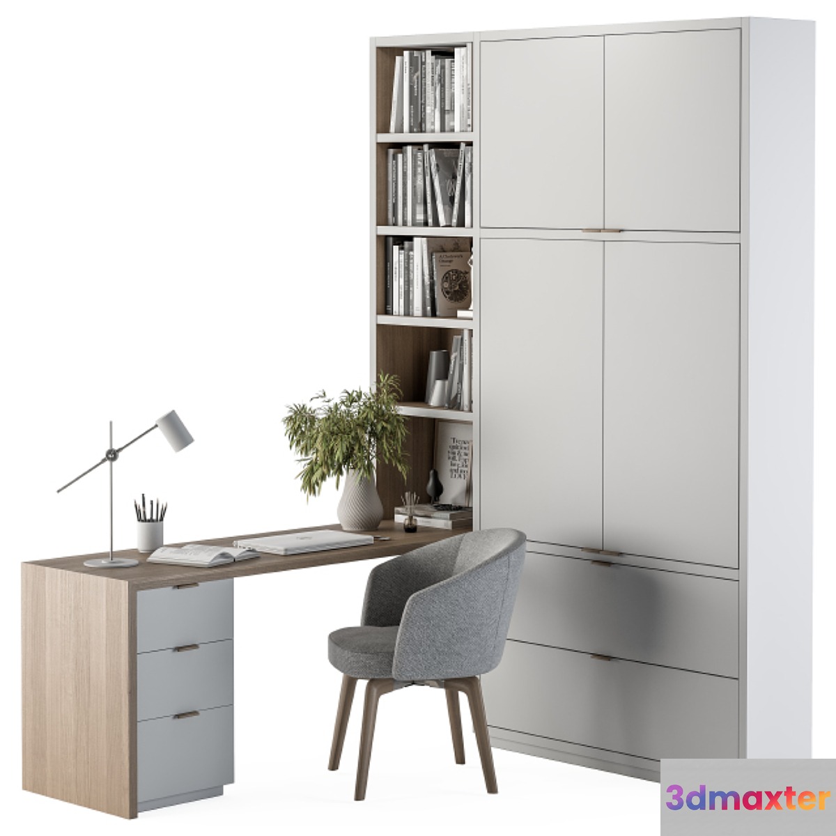 Office Furniture Wardrobe and Table - Home Office 34 - No.2