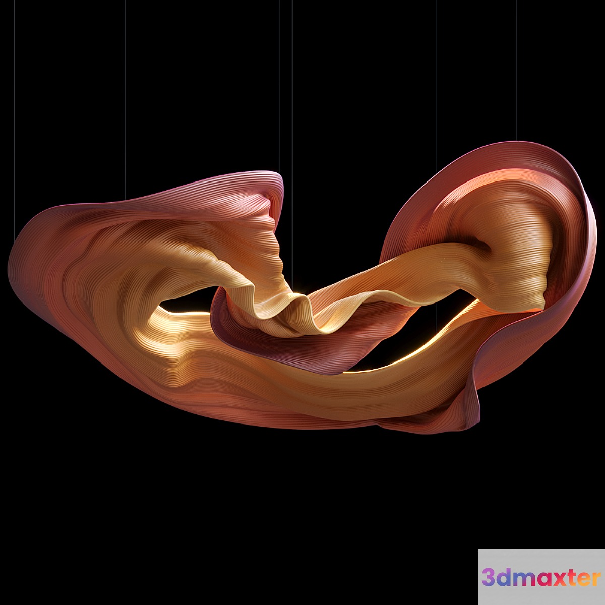 Pendant sculpture by Vargov Design - Antelope Canyon - No.2