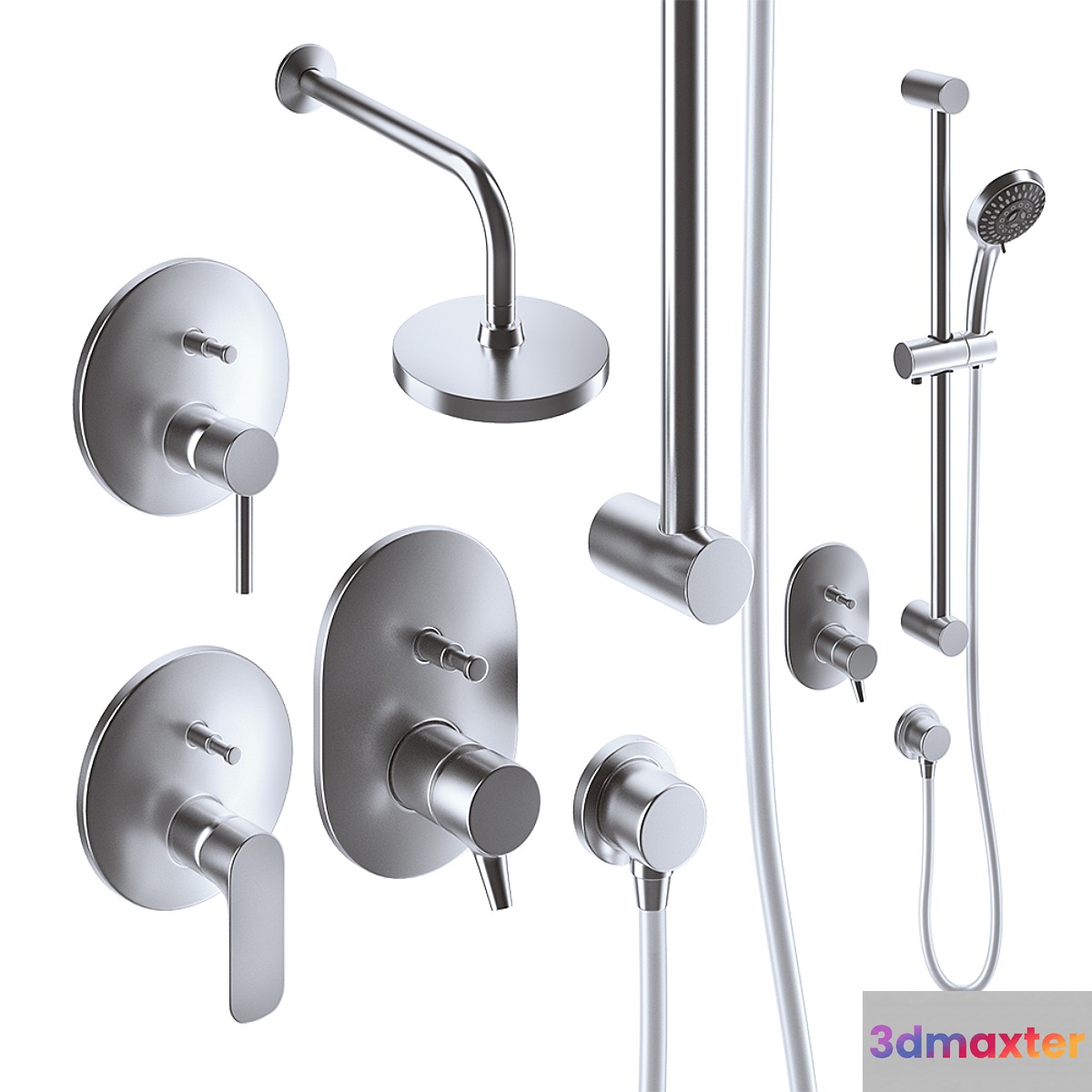 vitra concealed shower mixers 3D Max