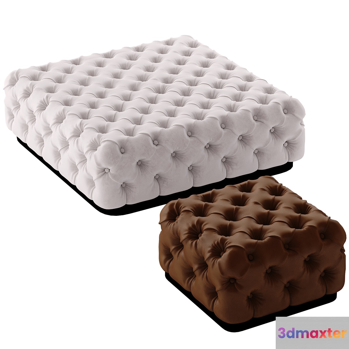 ROLLKING-Square pouf