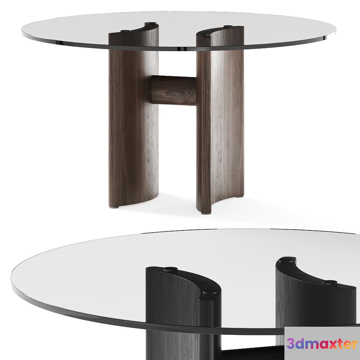Porada Beam Round Dining Table