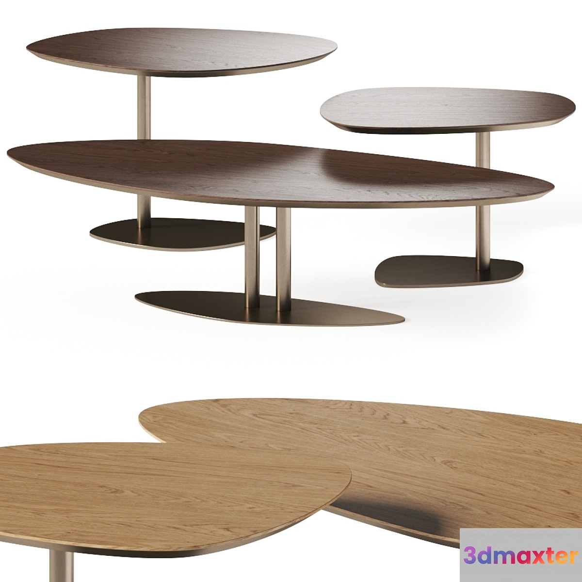 Reflex Seventy 40 Bevel Wood Coffee Tables - No.3