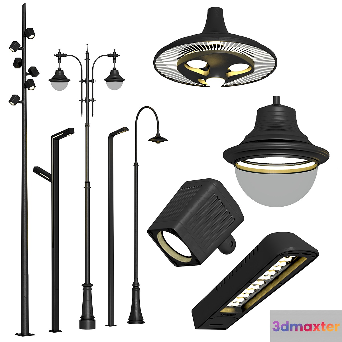 Street lights Archimet set 2