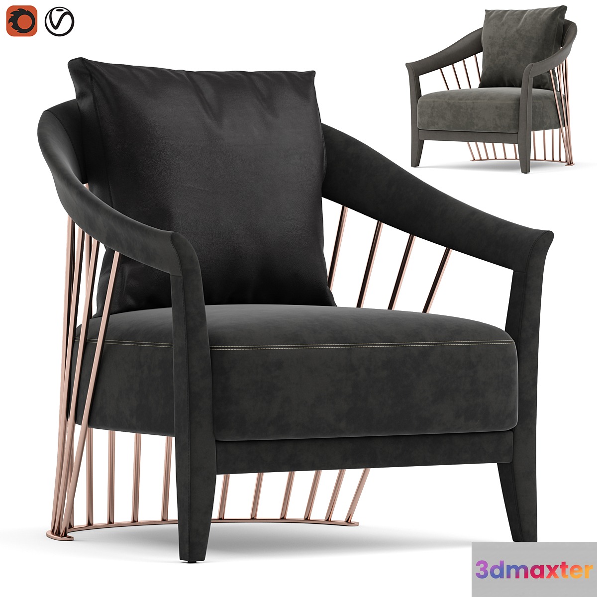 Longhi dorothy armchair