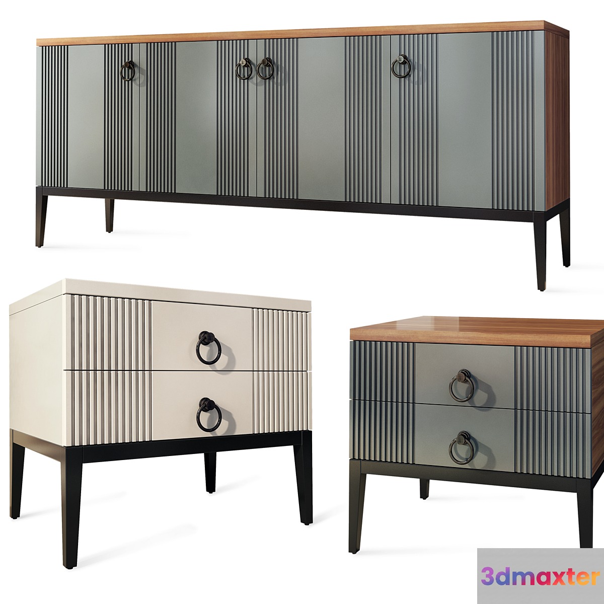 Chest of drawers and bedside tables Mass. Sideboard nightstand by Vivense