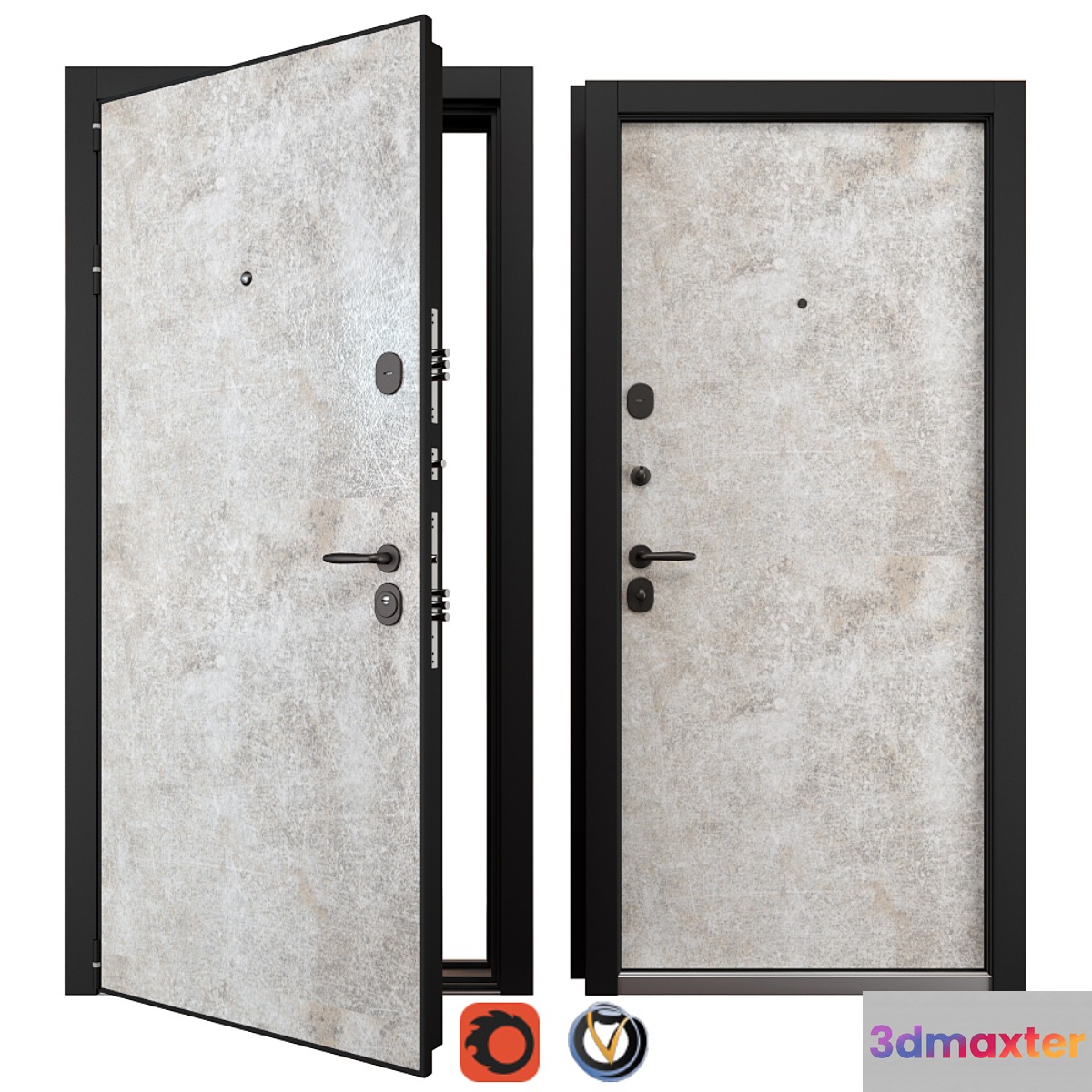 Entrance metal door Newest NT HPL 1 (Holz)