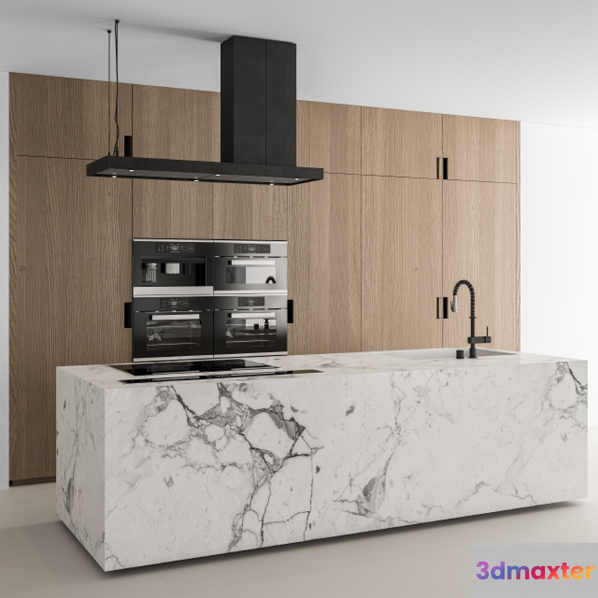 Kitchen Modern -Wood and Marble 64