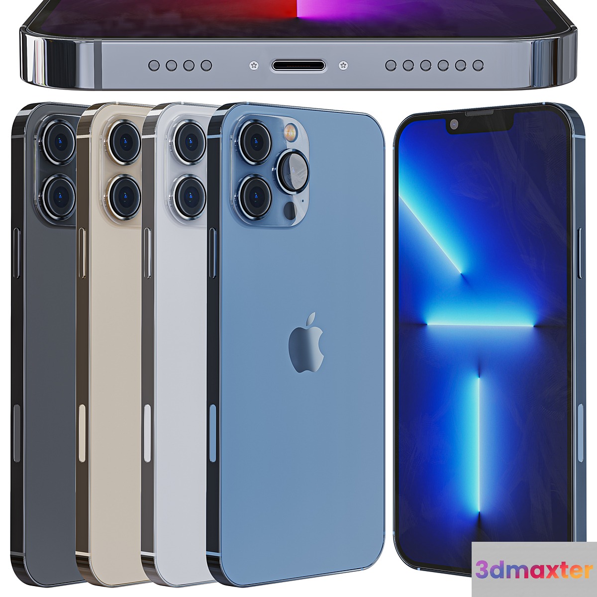 Apple Iphone 13 Pro Max 3D Max