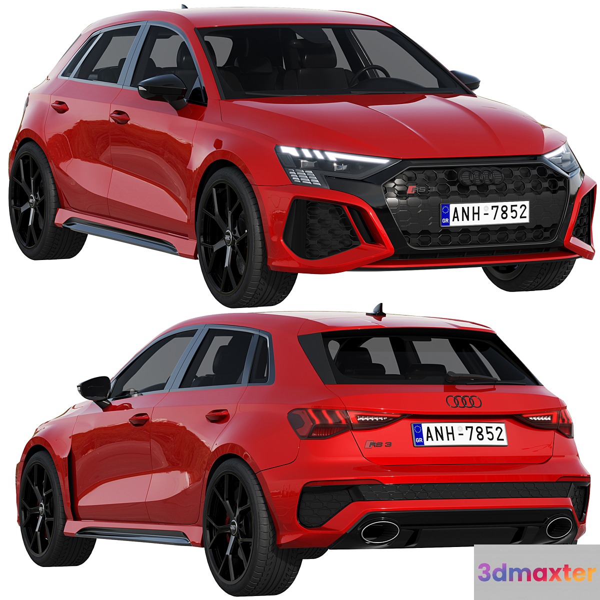 Audi RS3 Sportback 2021 3D Max