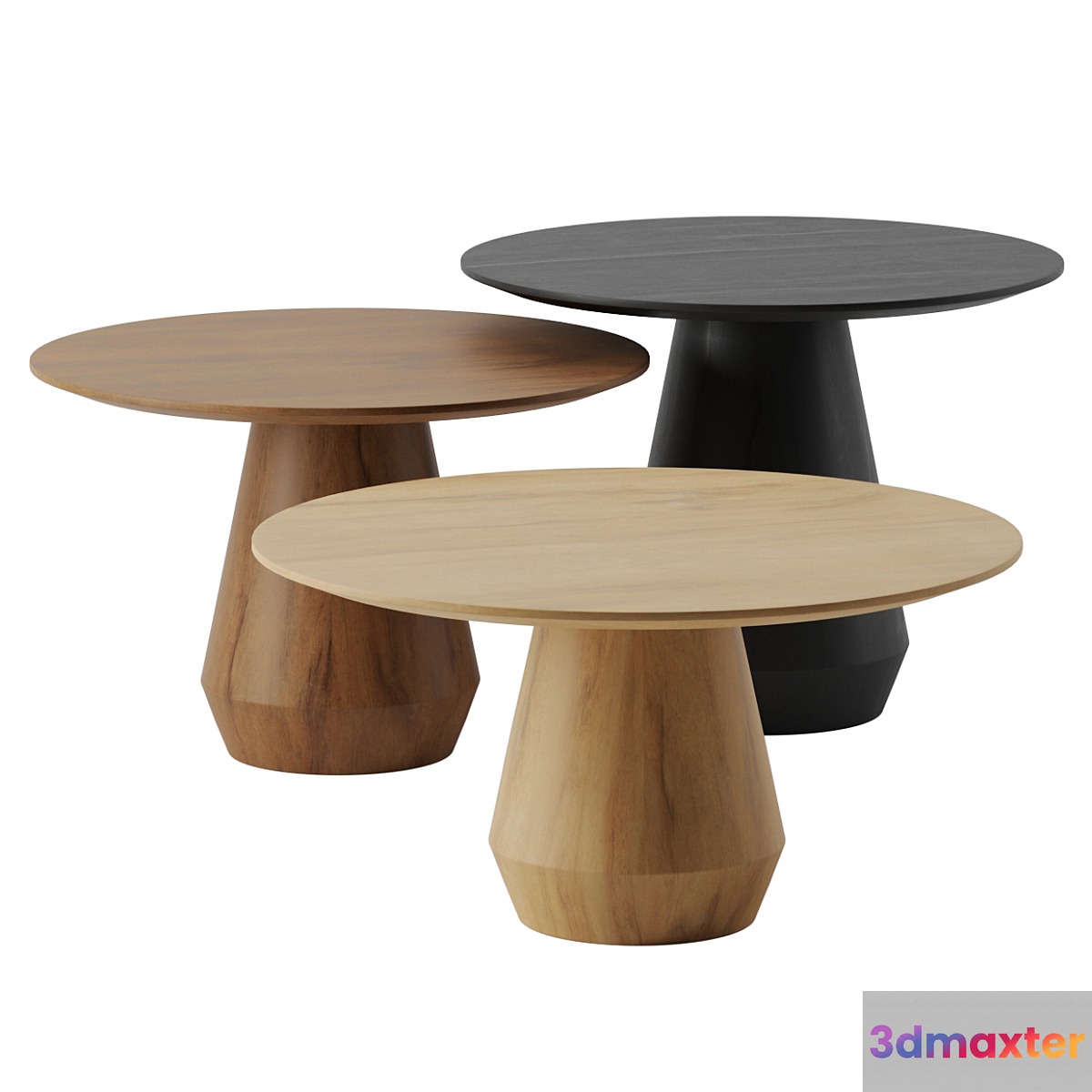 Charlotte Triple Center coffee tables by Collector