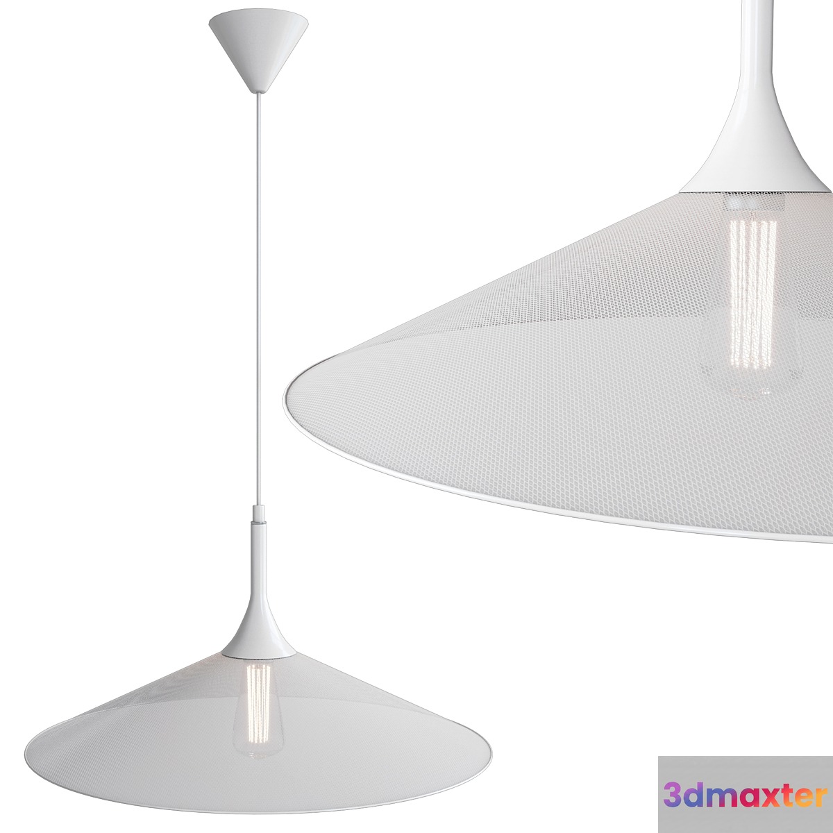 Pendant lamp Cheektowaga Lussole 3D Max
