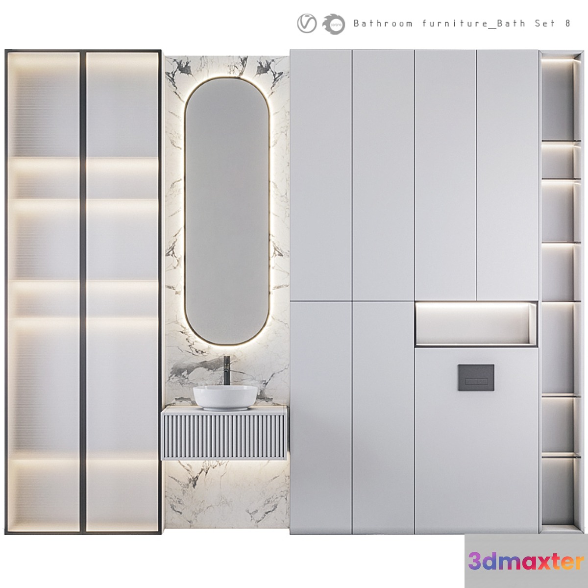Bathroom Furniture Bath Set 8 - No.2