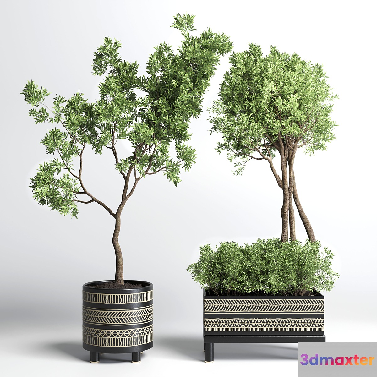 Collection Indoor plant 132 vase handmade pottery plant tree pot - No.2