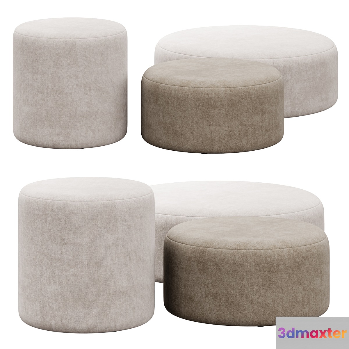 Folk pouf collection by noo.ma