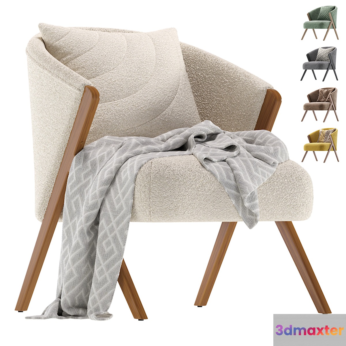 Upholstered Boucle Armchair Zara Home - No.2