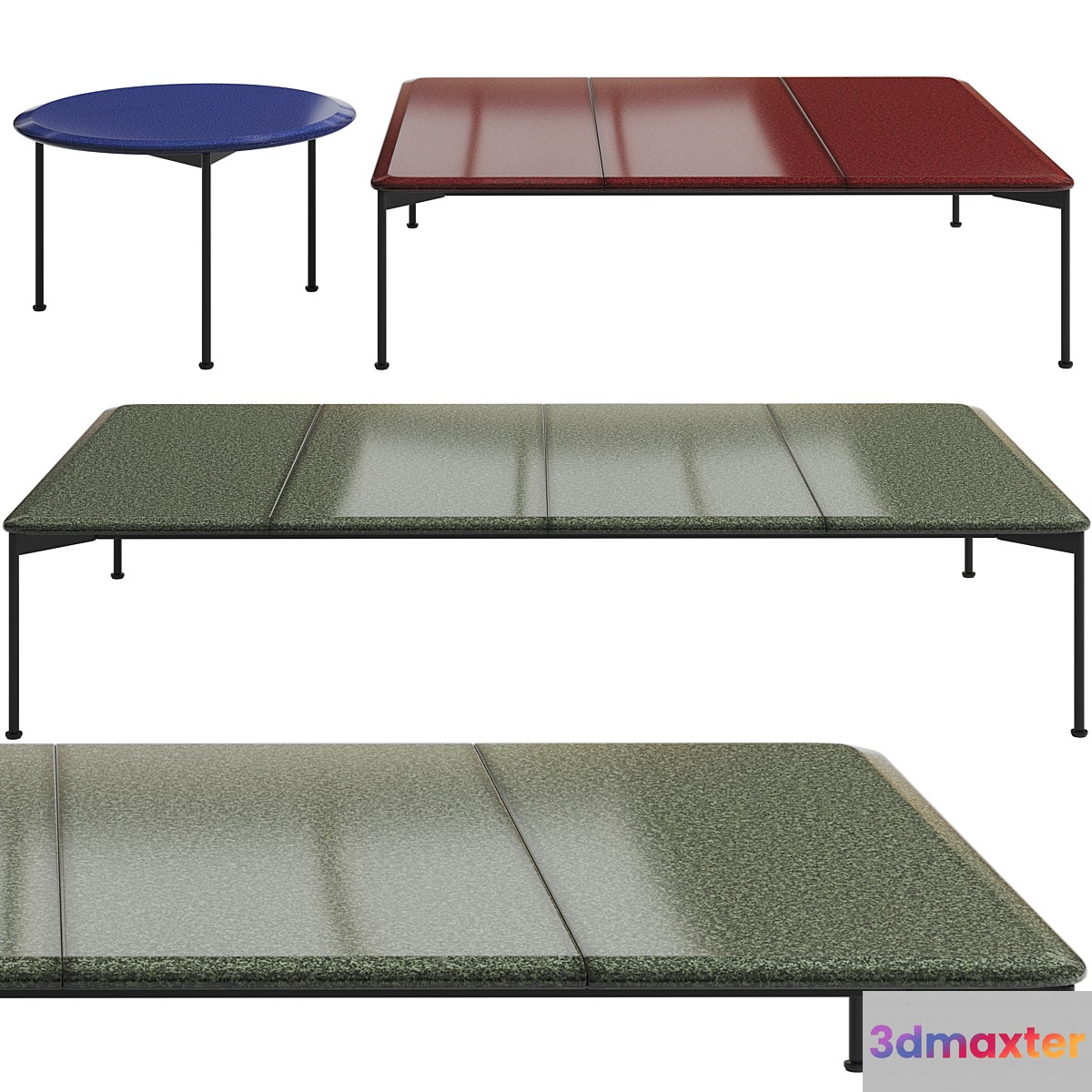 B&B Italia Borea Small Table 3D Max