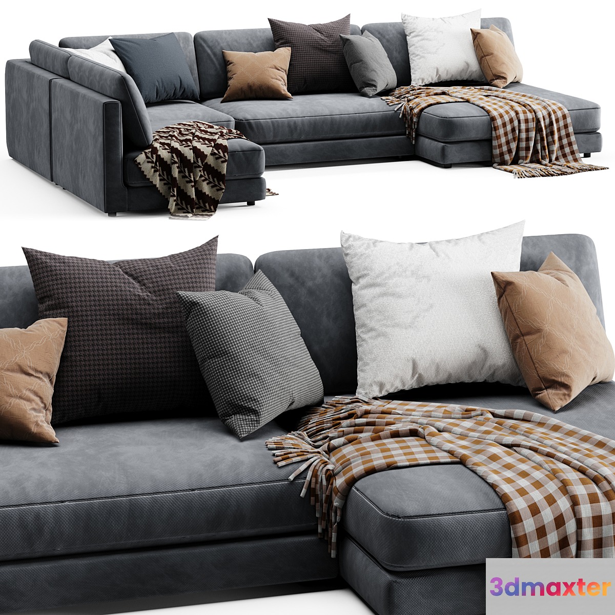 Blanche katarina sectional sofa 3D Max