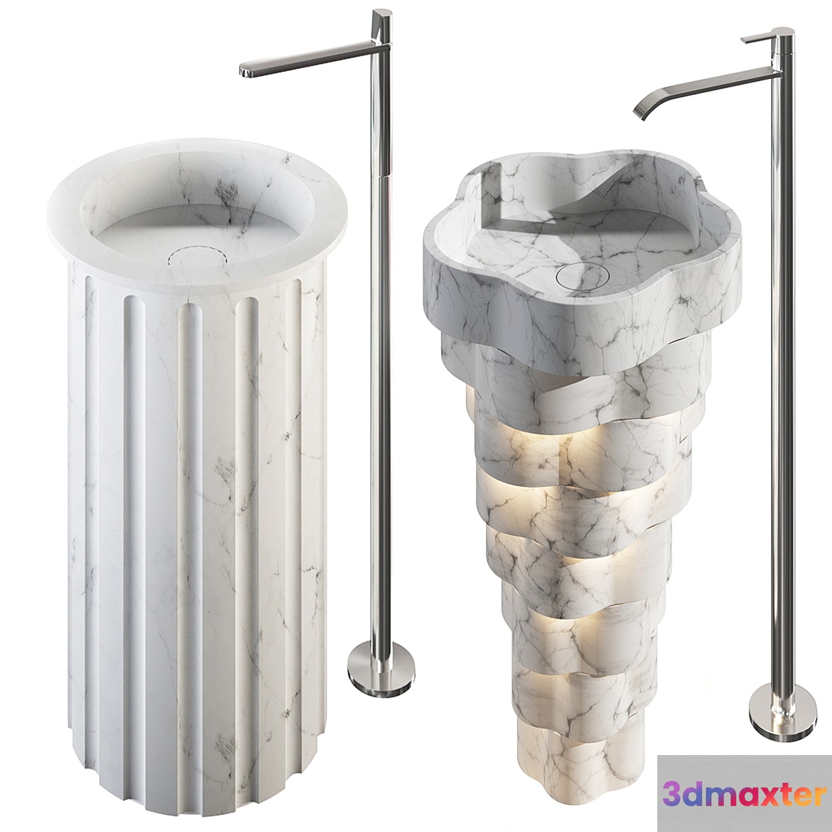 Collection washbasin01 3D Max