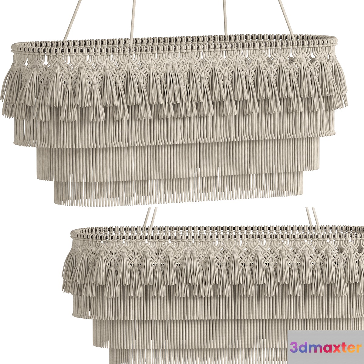 macrame chandelier18 - No.2 3D Max