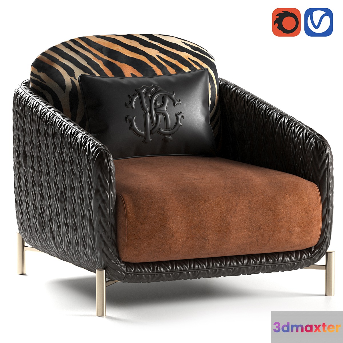 Clifton armchair by Roberto Cavalli
