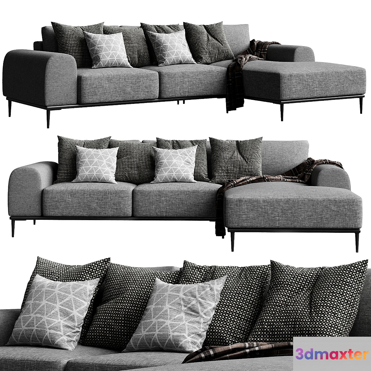 Corner sofa oslo 3D Max