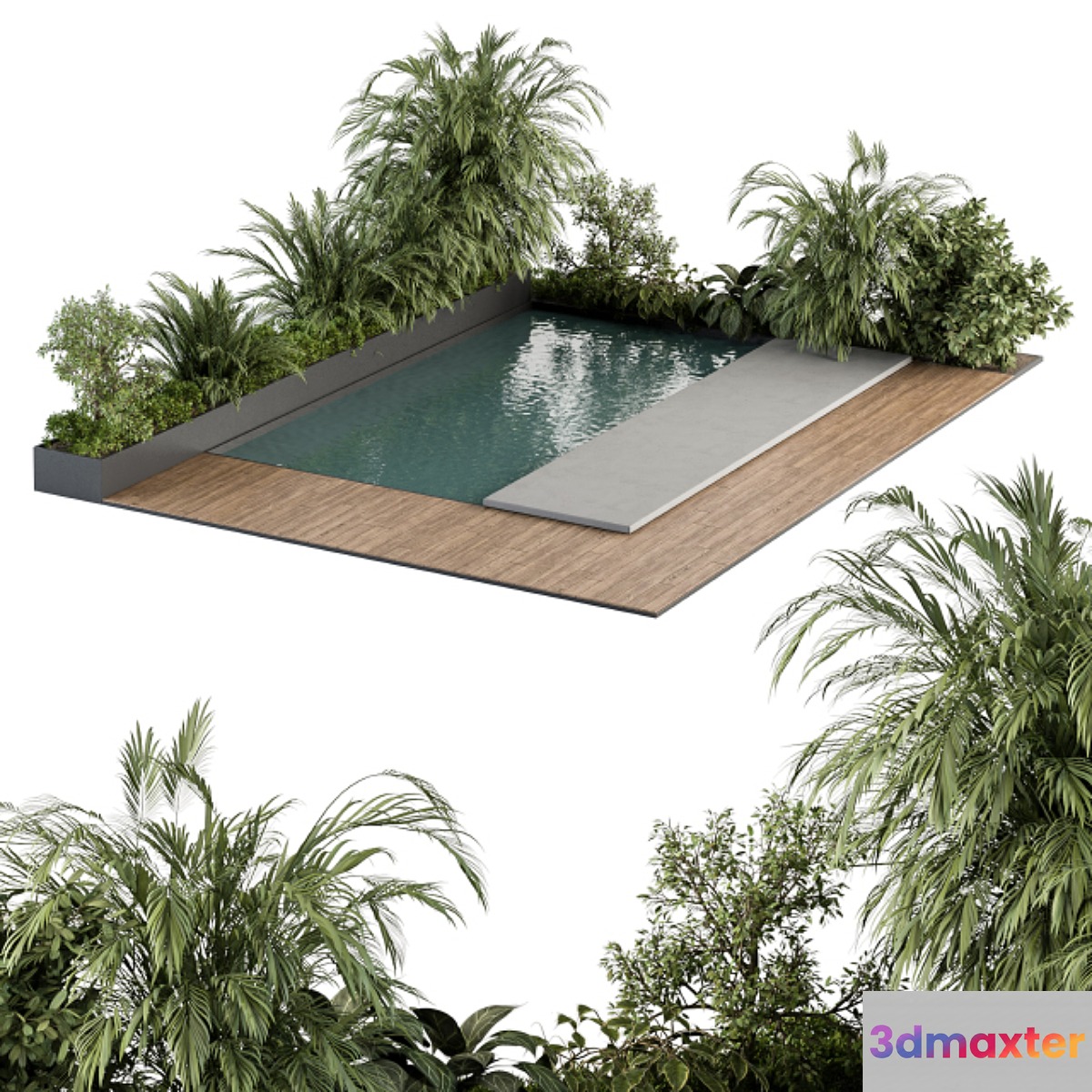 Backyard and Landscape Furniture with Pool 04 - No.2
