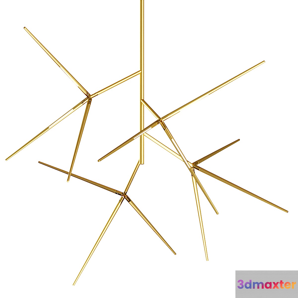 Lampatron flask chandelier 3D Max
