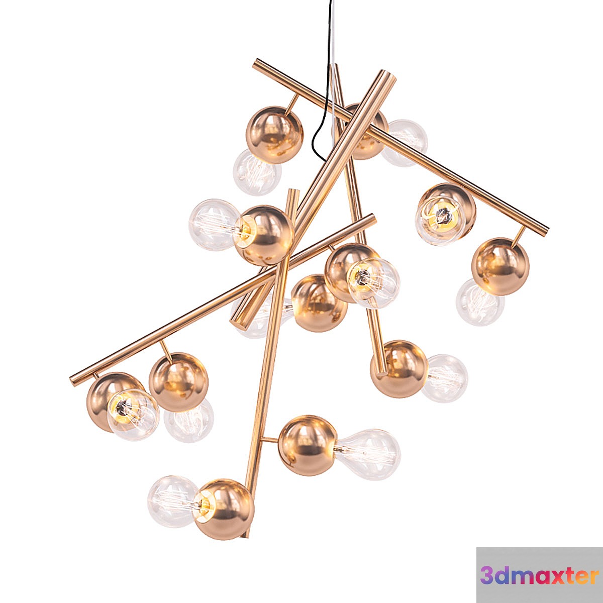 Modern chandelier 3D Max